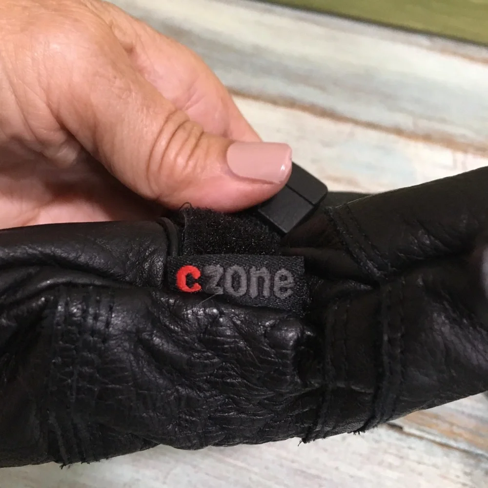 Hestra Black Cowhide Leather SZ 6 Ski Snowboarding Gloves